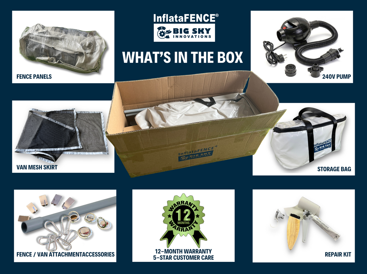 InflataFENCE V.2 Standalone Kit 3mtrs x 2mtrs x 1.2mtrs
